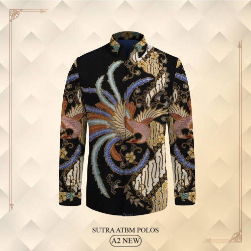 Kemeja Sutra Polos Premium – Batik Mas Agunx_Q Pekalongan