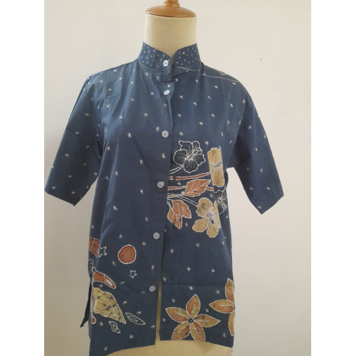 Kemeja Batik Tulis – Warna Biru