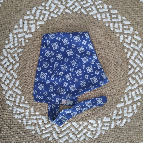Belt Batik Motif Truntum Warna Biru