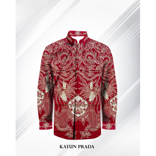 Pola Kemeja Katun Prada – Batik Triyuli PKL5