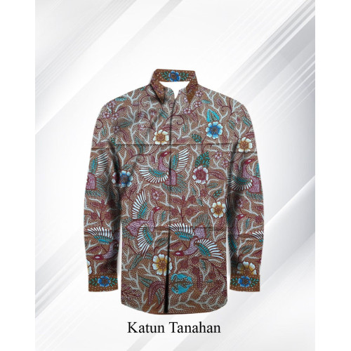 Pola Kemeja Katun Tanahan – Batik Triyuli PKL5