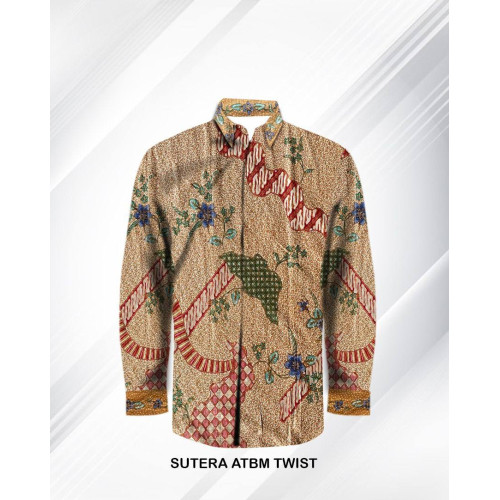 Pola Kemeja Sutra Twist Tanahan – Batik Triyuli PKL5